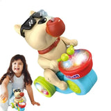 Kiddivilla Musical Light-Up Spraying Drum Dog Toy for Kids