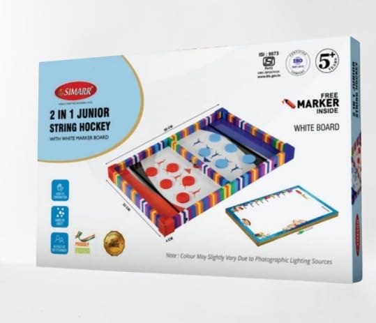 Hockey Game Set for Kids - Fast-Paced Sling Puck Game for Indoor Fun - Portable, Durable, and Exciting Family Board Game - (ATS/Junior-String-Hockey)