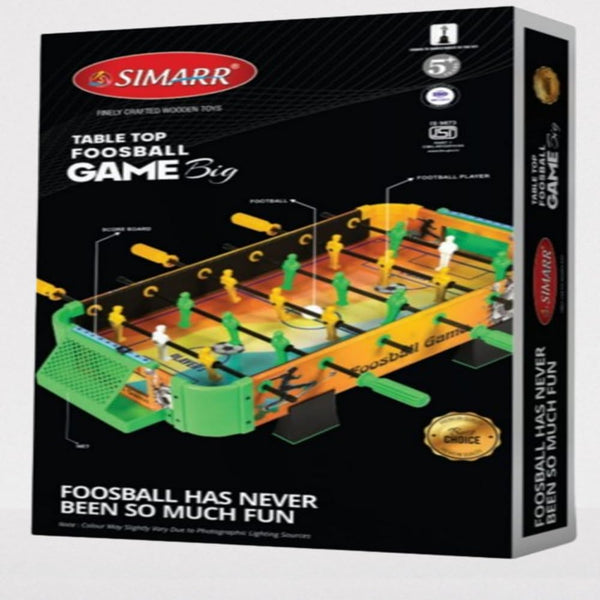 Table Top Foosball Big Set for Kids and Adults Dual Scorekeepers & Easy-Grip Handles