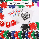 Style Poker Chips Set with A Aluminum Finish Case 300 Pcs