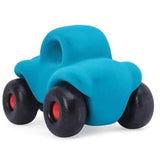 Soft Blue Wholedout Car – 100% Rubber Foam Push & Go Toy with a Fuzzy Tactile Surface.Baby Toddlers Kids 1 Year+