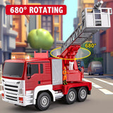 remote control fire truck with lights and siren