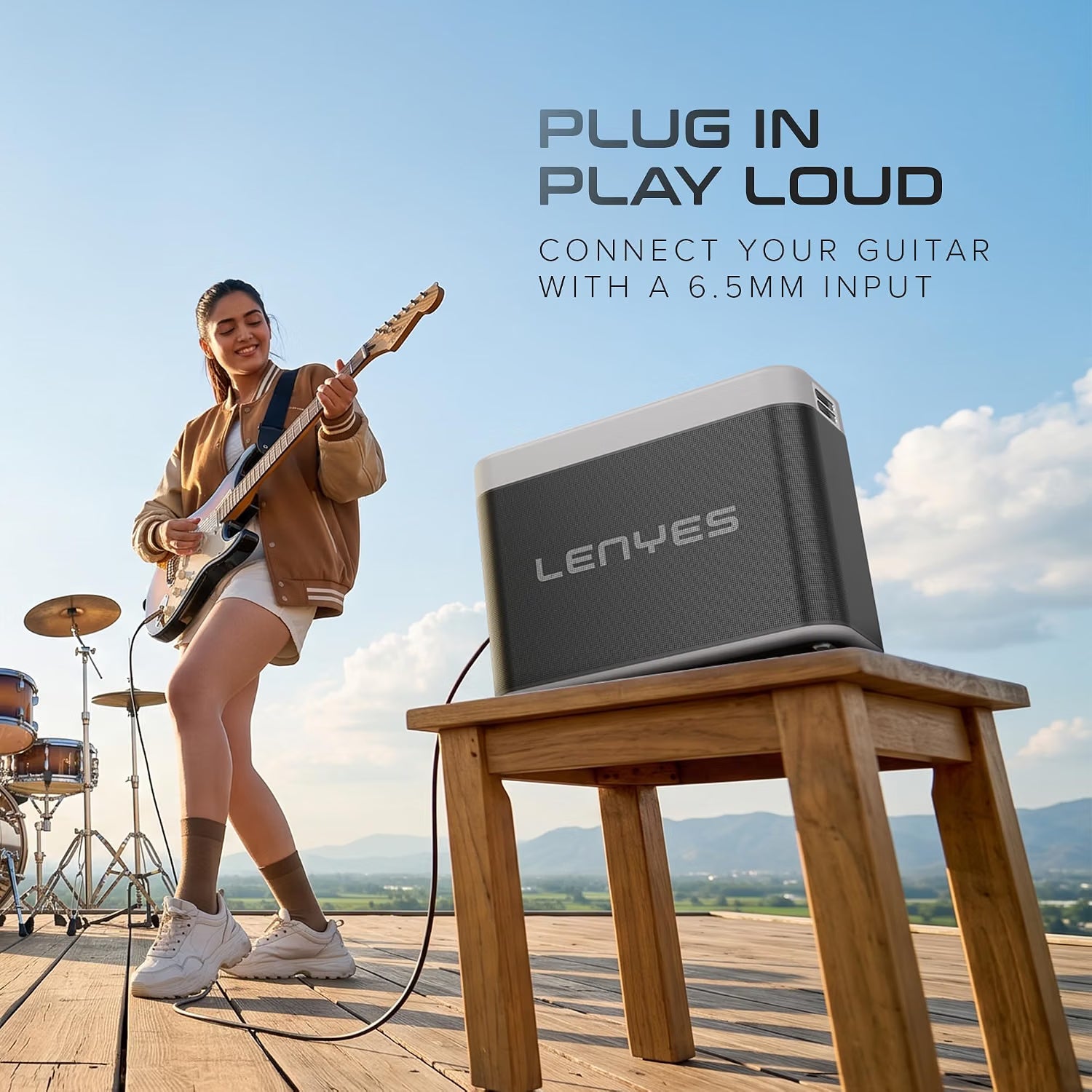 speaker with 2 wireless microphones, 20000mAh Bluetooth speaker,