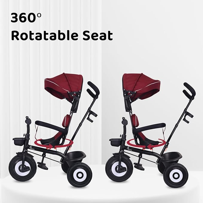 tricycle with a 360-degree rotatable seat 