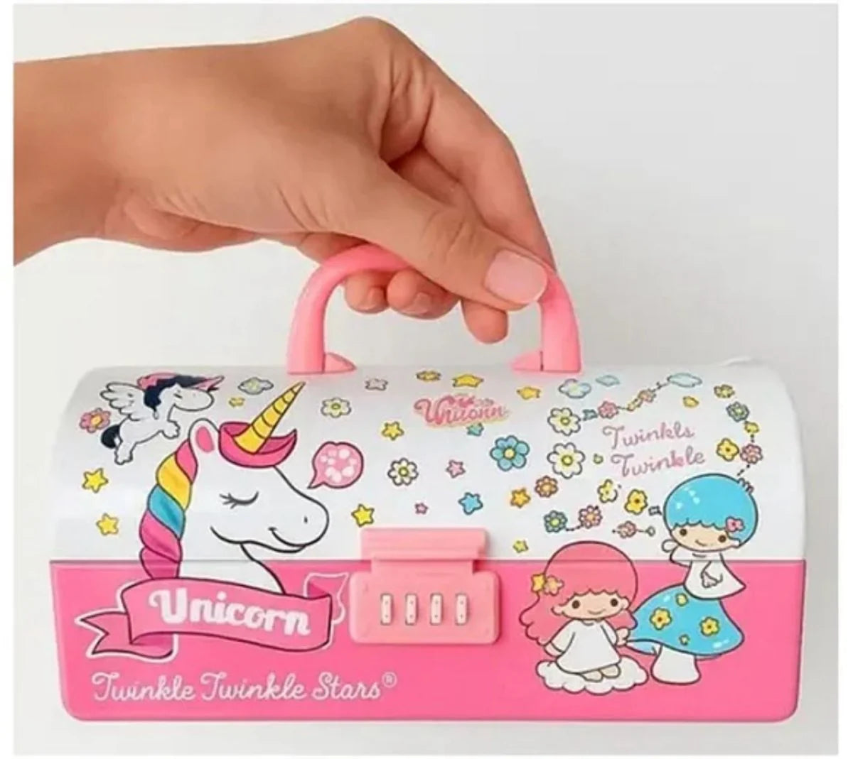 Lockable Pencil Box Unicorn Passcode Pencil Box for Kids | Cute Lockable Stationery Box (P ...
